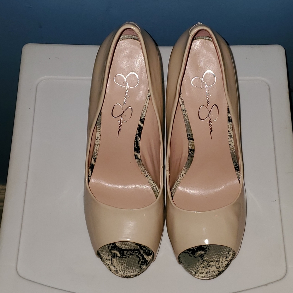 Updated!!! Jessica simpson amanda peep toe pump - Picture 3 of 8